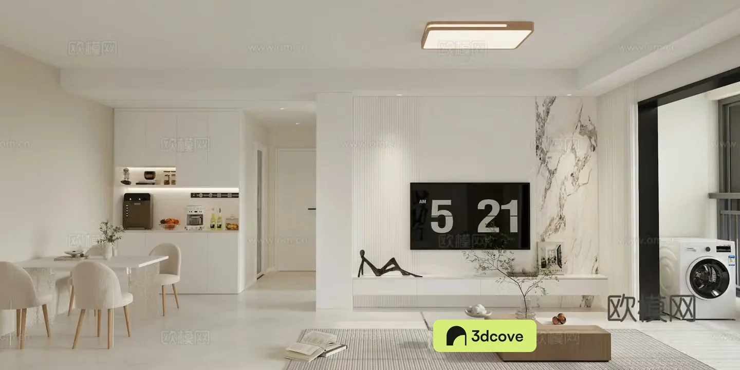 Modern Cream Living and Restaurant