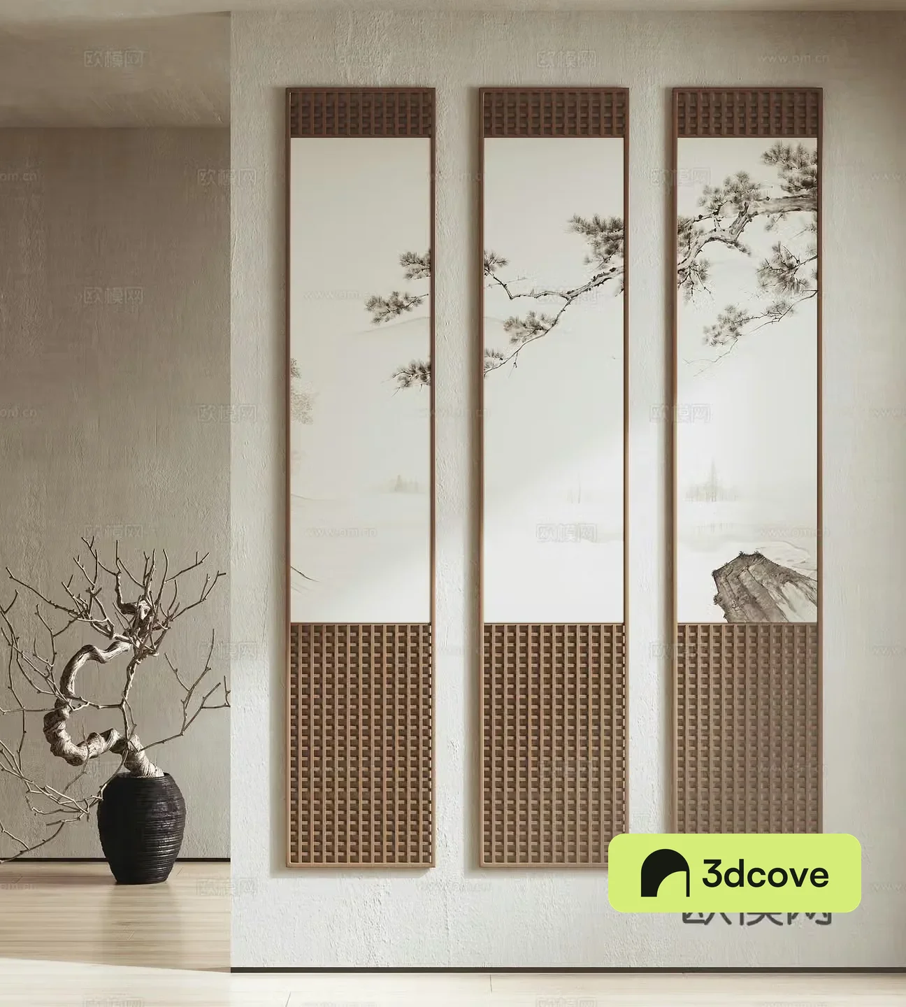 Chinese Zen hanging painting ink painting traditional Chinese painting