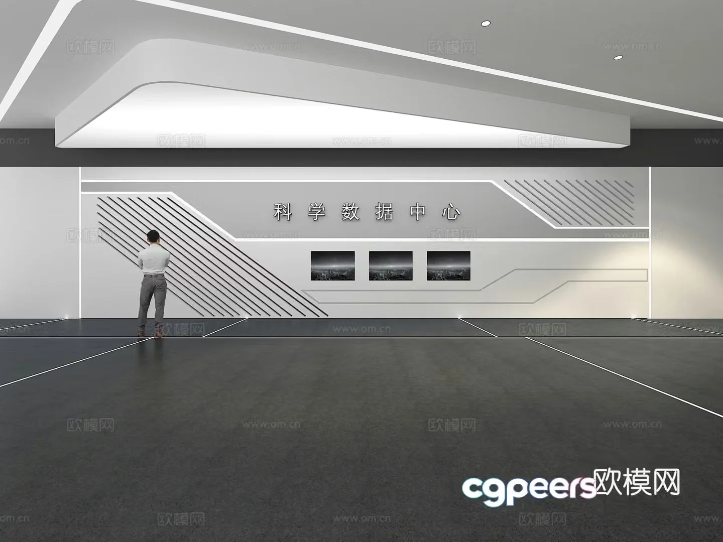 Cultural wall Corporate culture wall Display wall Classroom Exhibition hall Campus culture Corridor 3D model