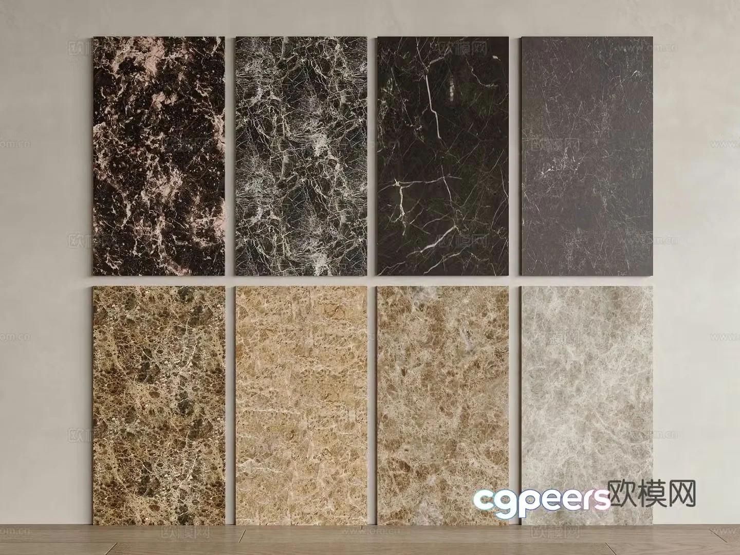 Modern stone marble marble mesh stone ceramic tiles rock slabs dark stone light marble 3D model