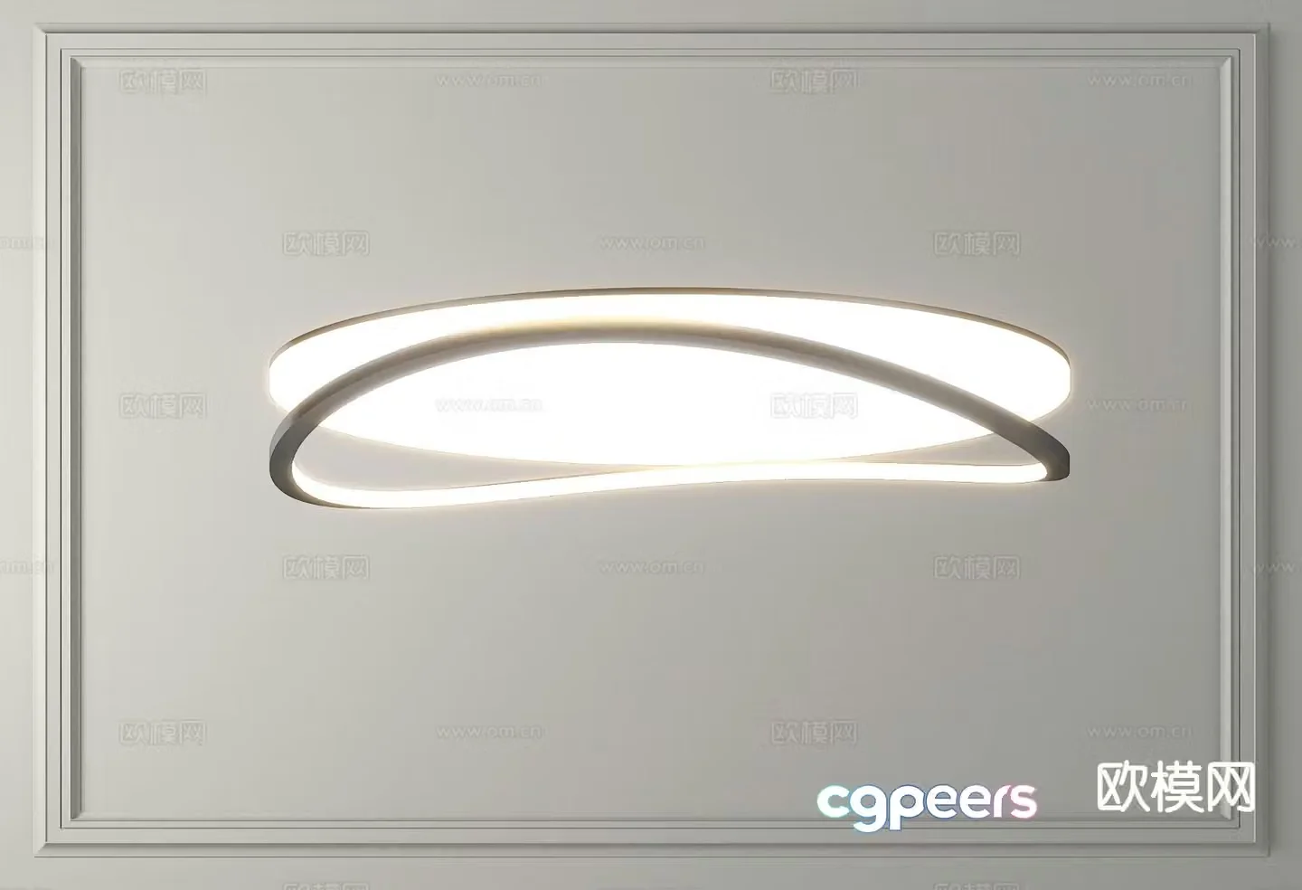Creative ceiling lamp bedroom lamp 3d model