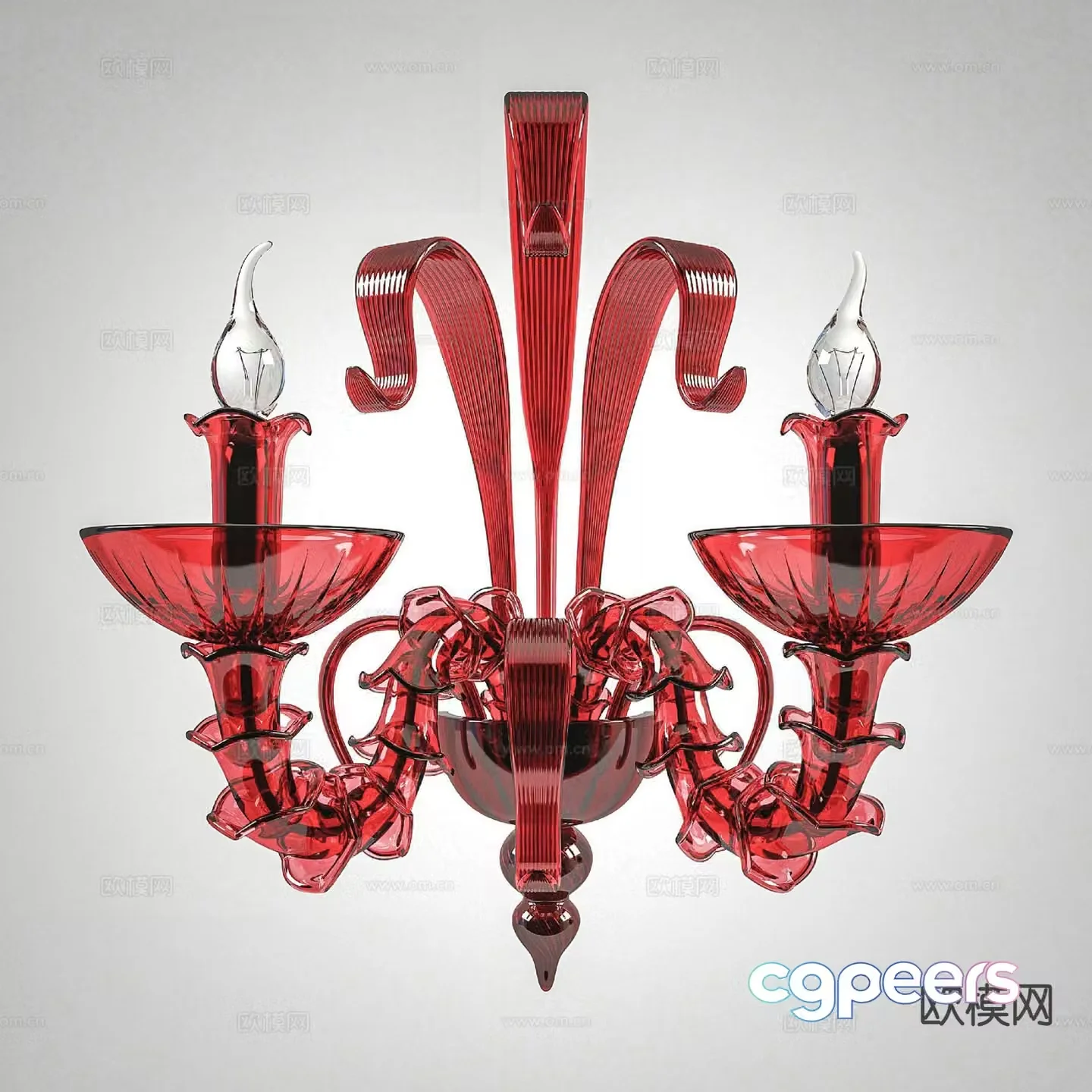 French Candelabra Wall Lamp 3d model