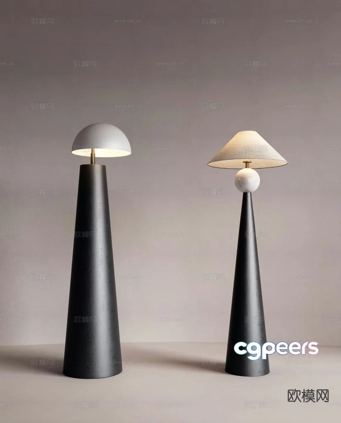 Modern floor lamp 3d model