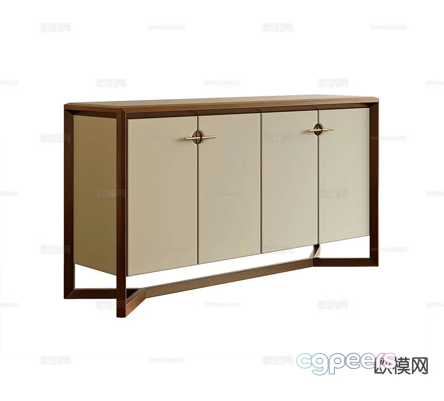 Light luxury entrance cabinet side cabinet 3D model
