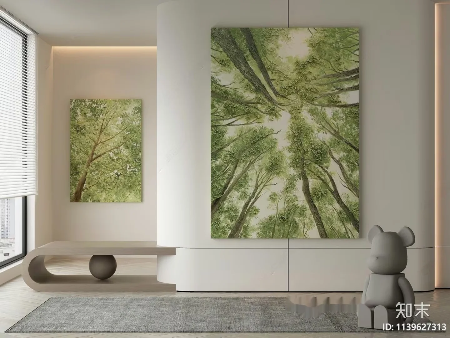 Modern Living Room 3D Model – 12366 – VRAY Render