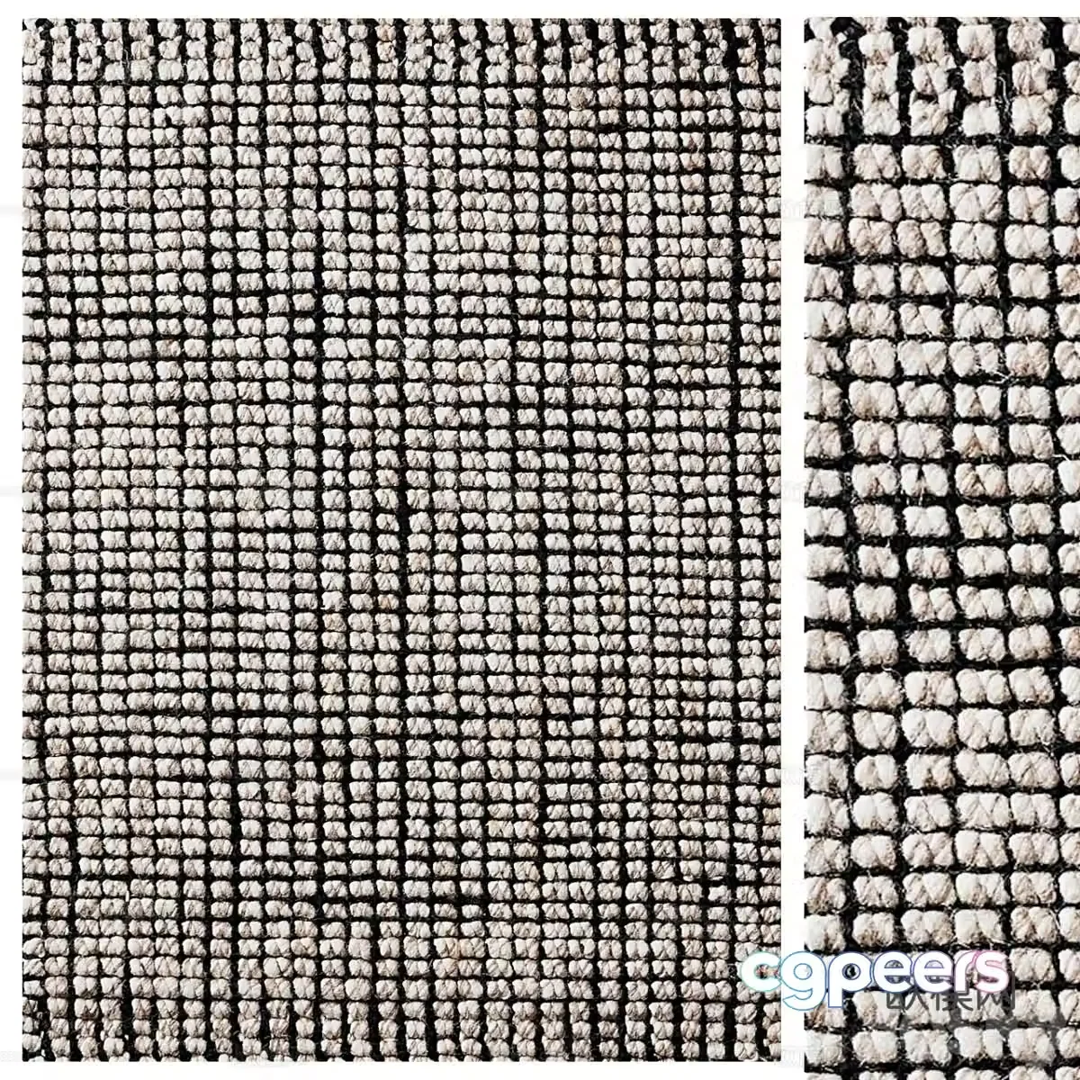 Creamy carpet Pattern carpet Pattern carpet Blanket Decorative carpet Living room carpet 3d model