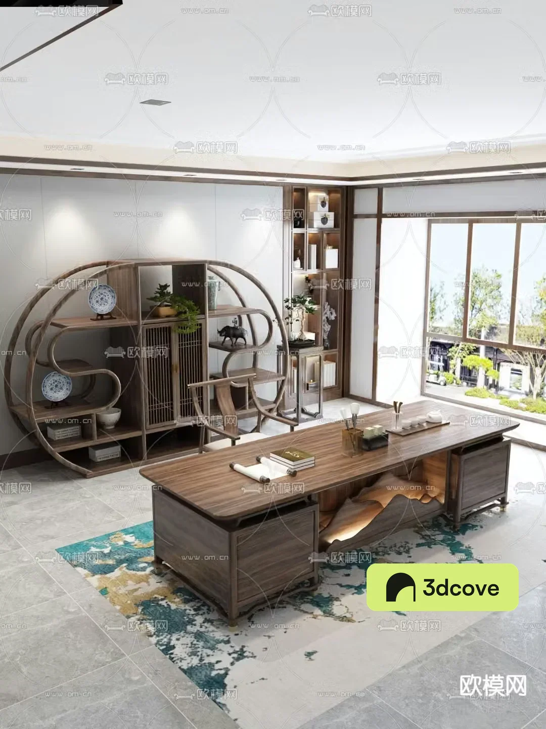 New Chinese style office desk boss desk