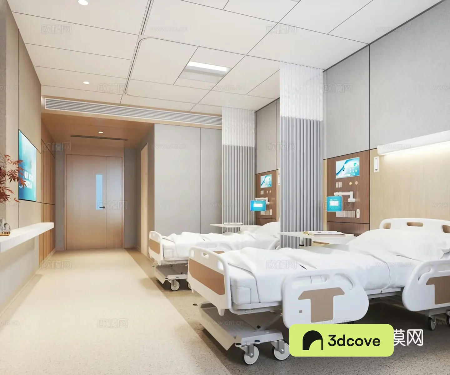 Modern hospital ward
