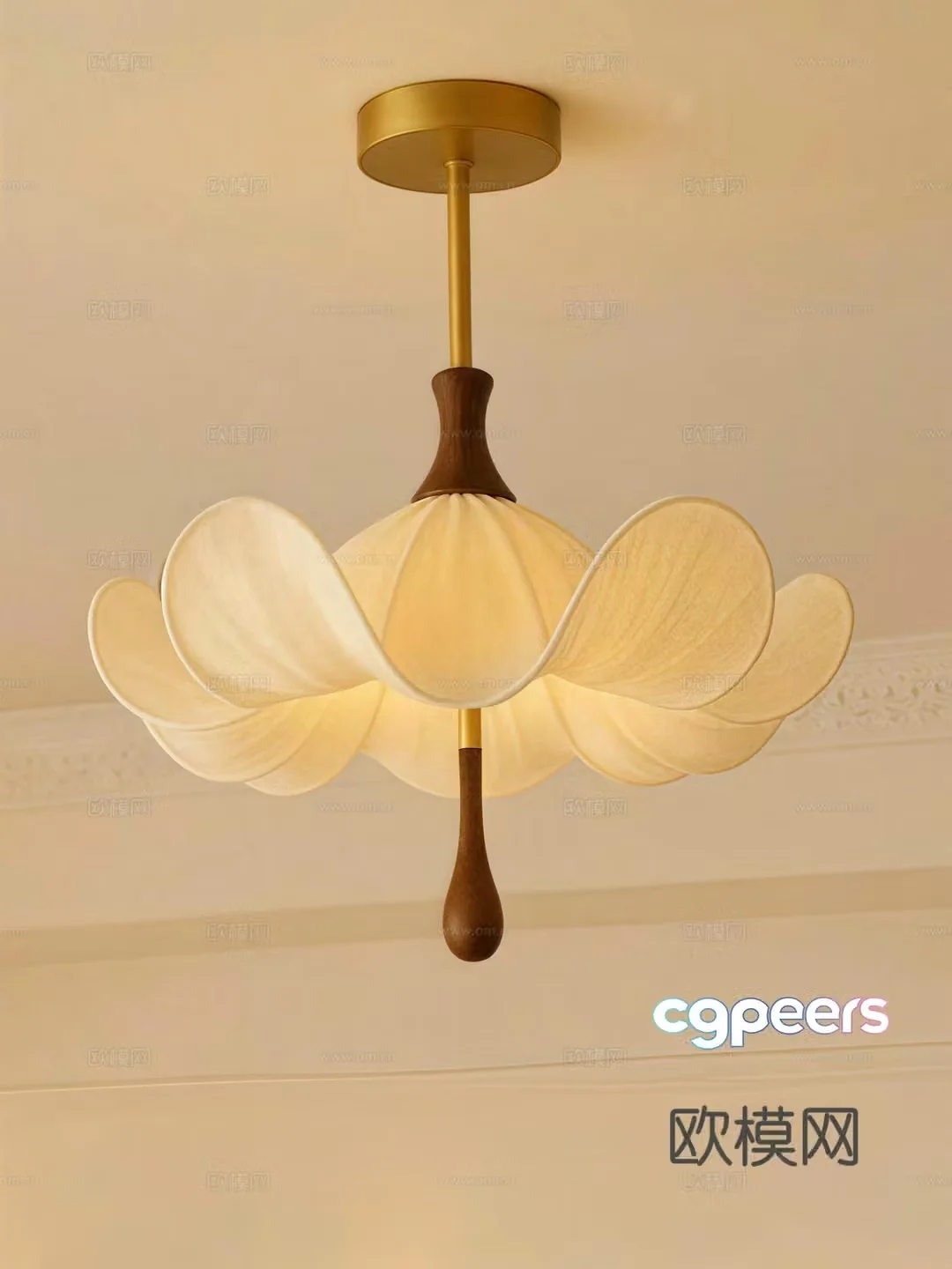 Chinese restaurant chandeliers decorative lamp 3d model