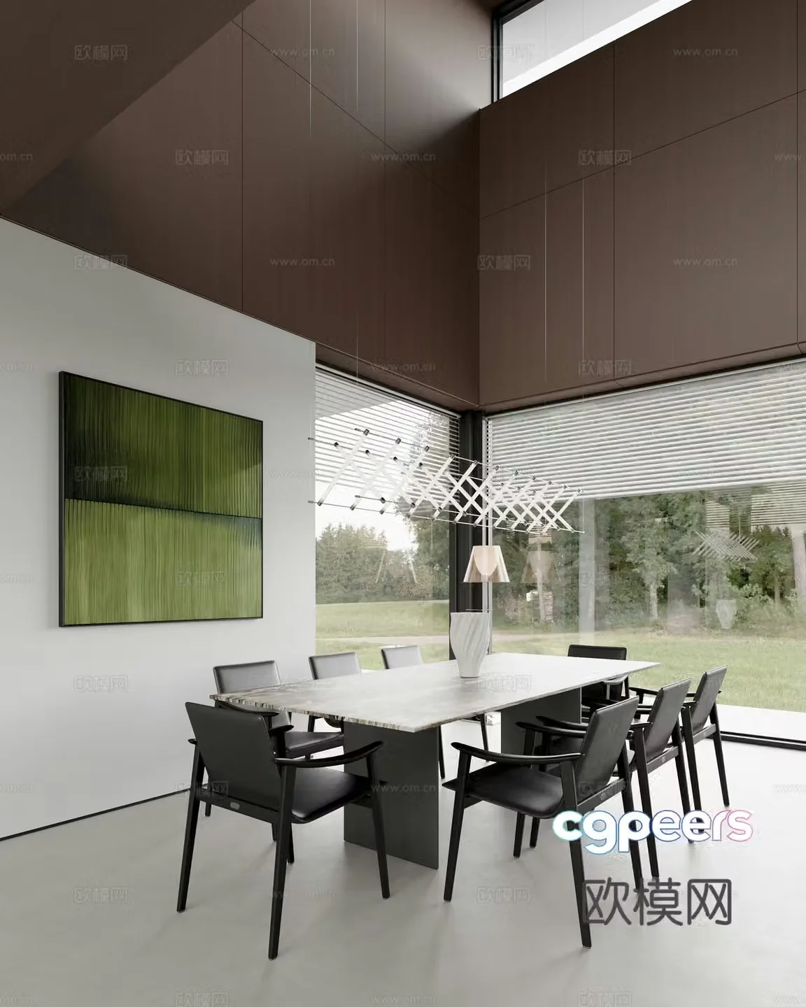 Modern Italian restaurant 3d model