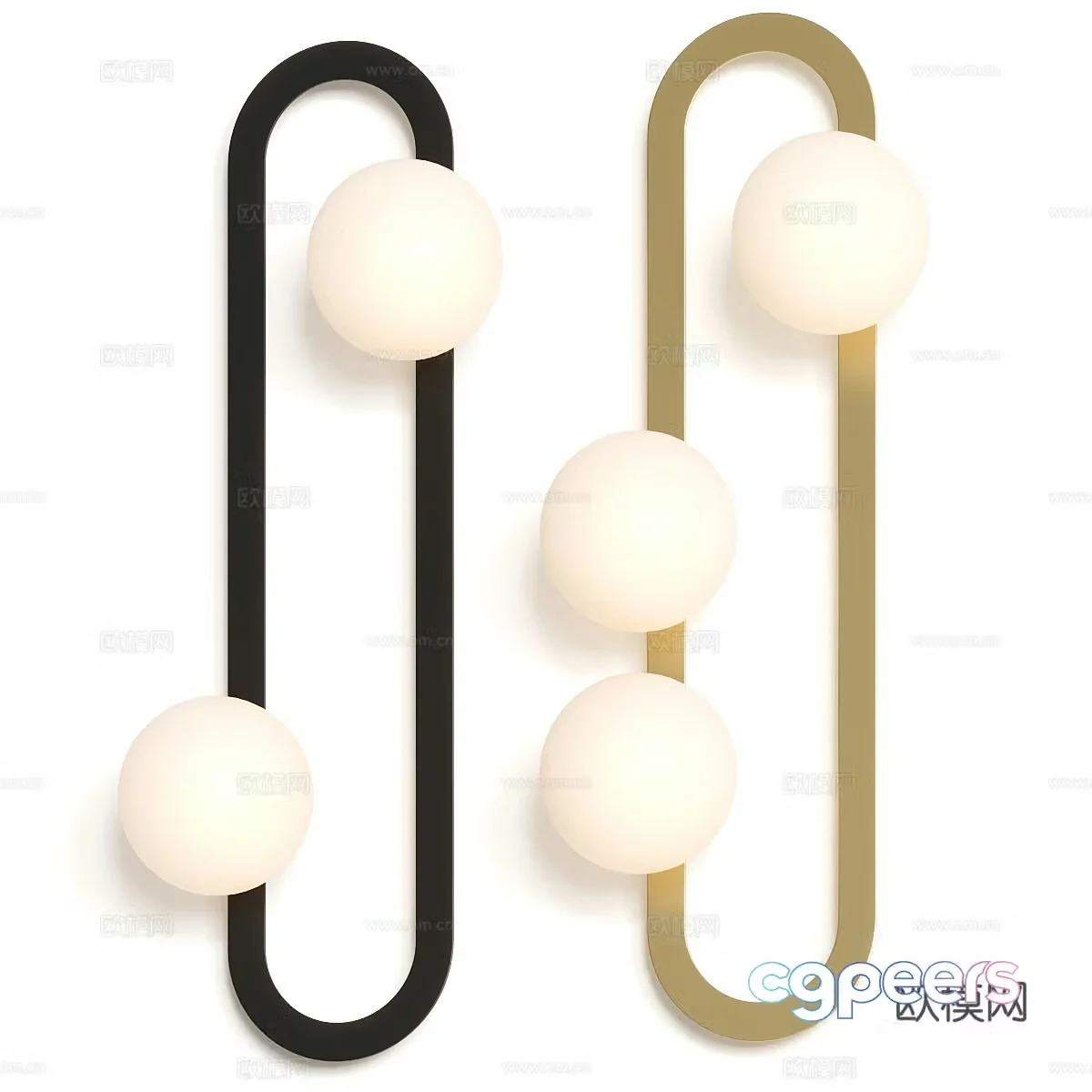 Modern wall light 3d model
