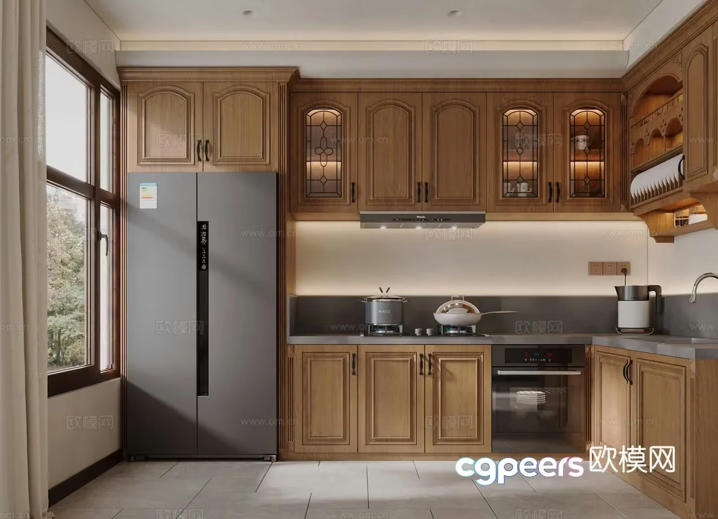 American kitchen 3d model