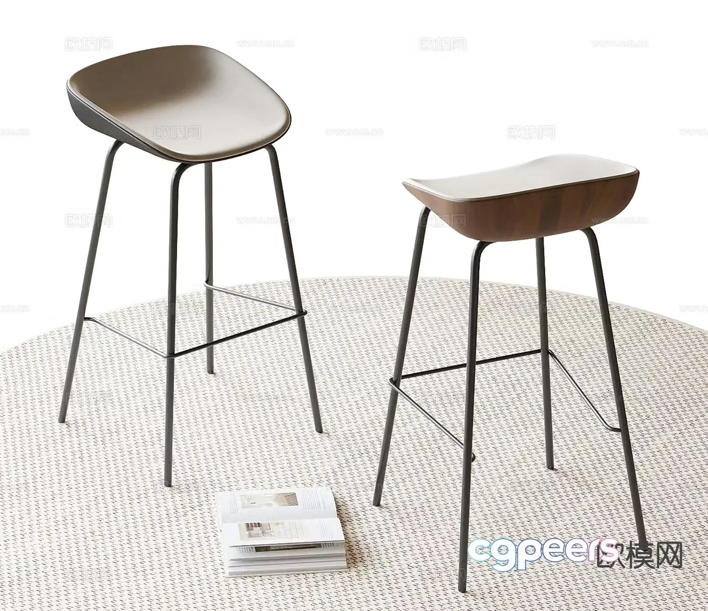 Modern bar stool bar stool 3d model
