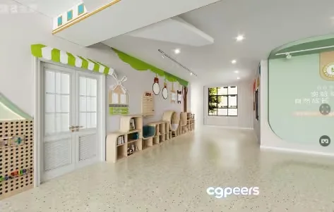 Cozy Nursery Room 3D Model – 13636 – VRAY Render