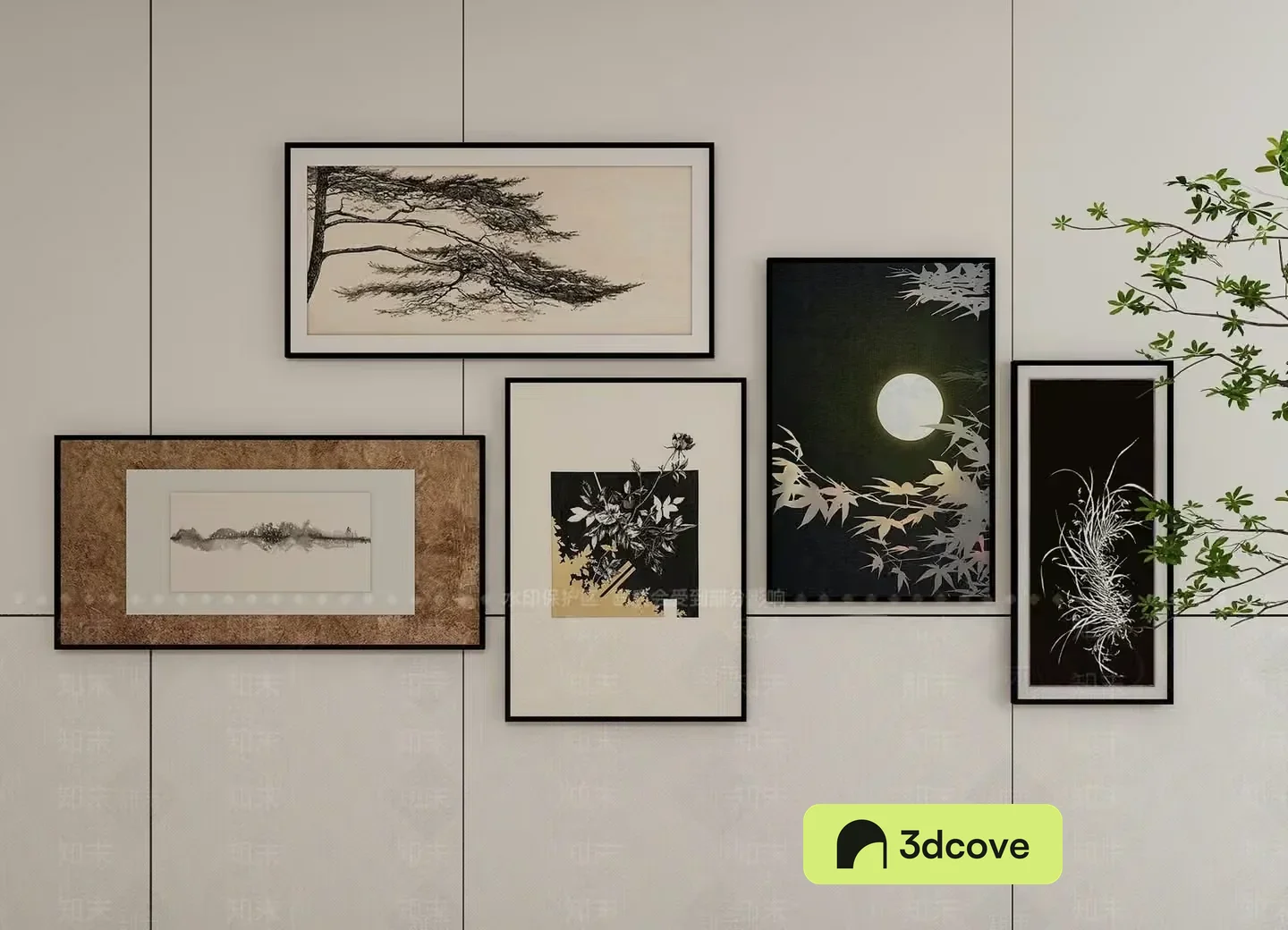 A Collection Of Framed Artwork