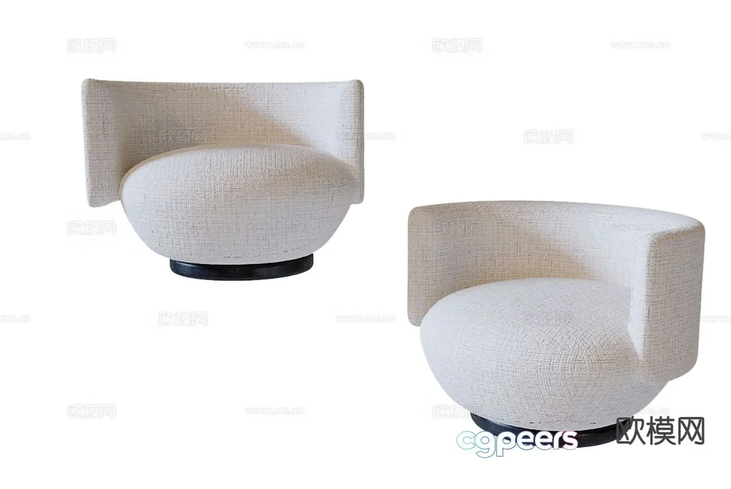 Single sofa leisure sofa 3d model