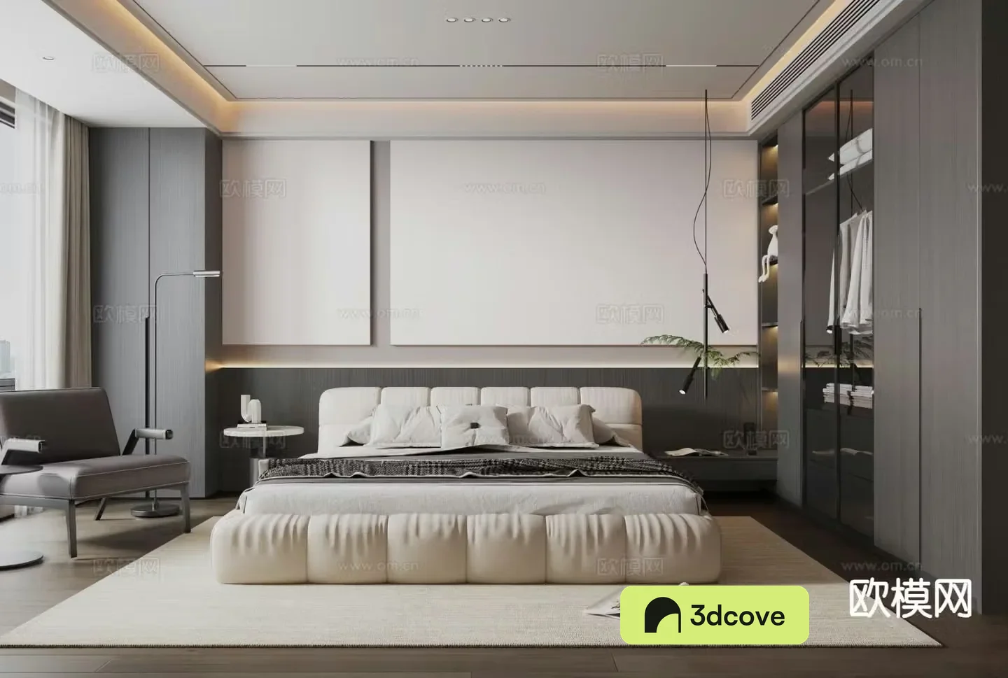 Italian master bedroom