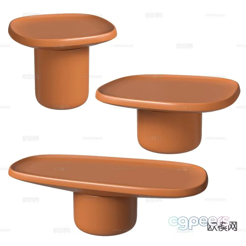 Moooi modern side table corner table coffee table 3d model