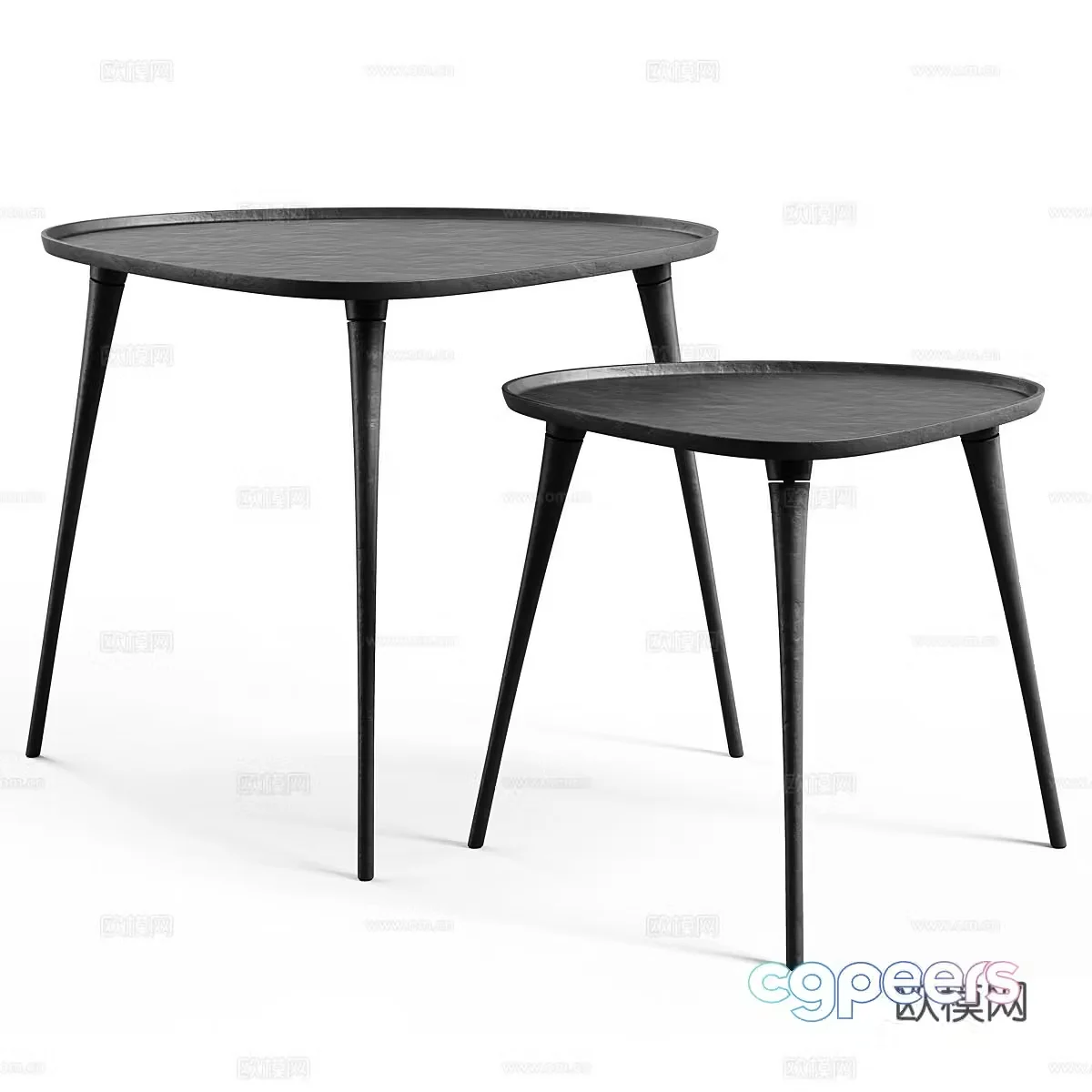 3D model of coffee table combination