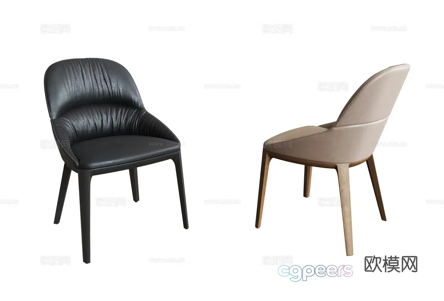 Modern dining chair 3d model