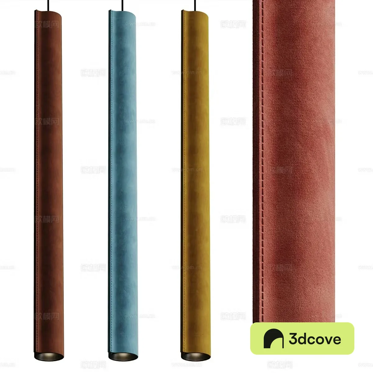 Modern light luxury leather decorative chandelier