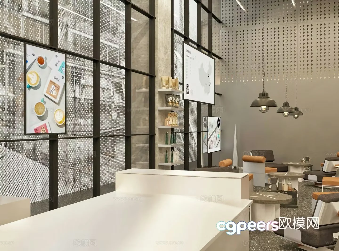 Cafe 3d model