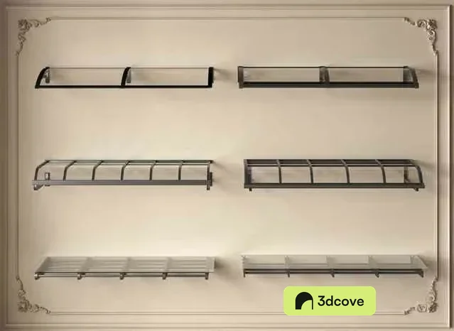 A Wall With Shelves