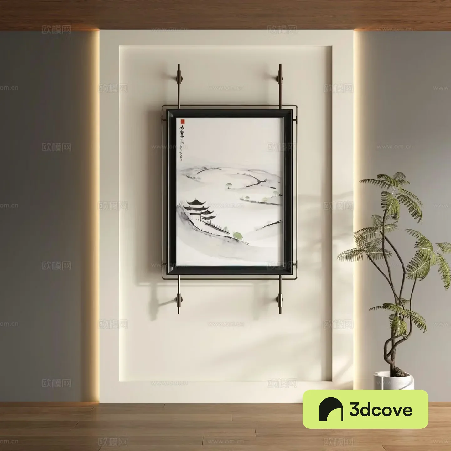 New Chinese style decorative painting Zen hanging painting ink painting
