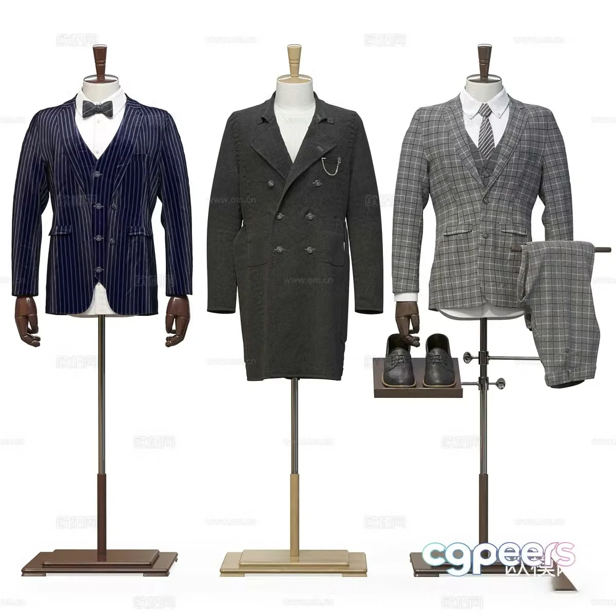 New Chinese style men’s clothing model 3d model