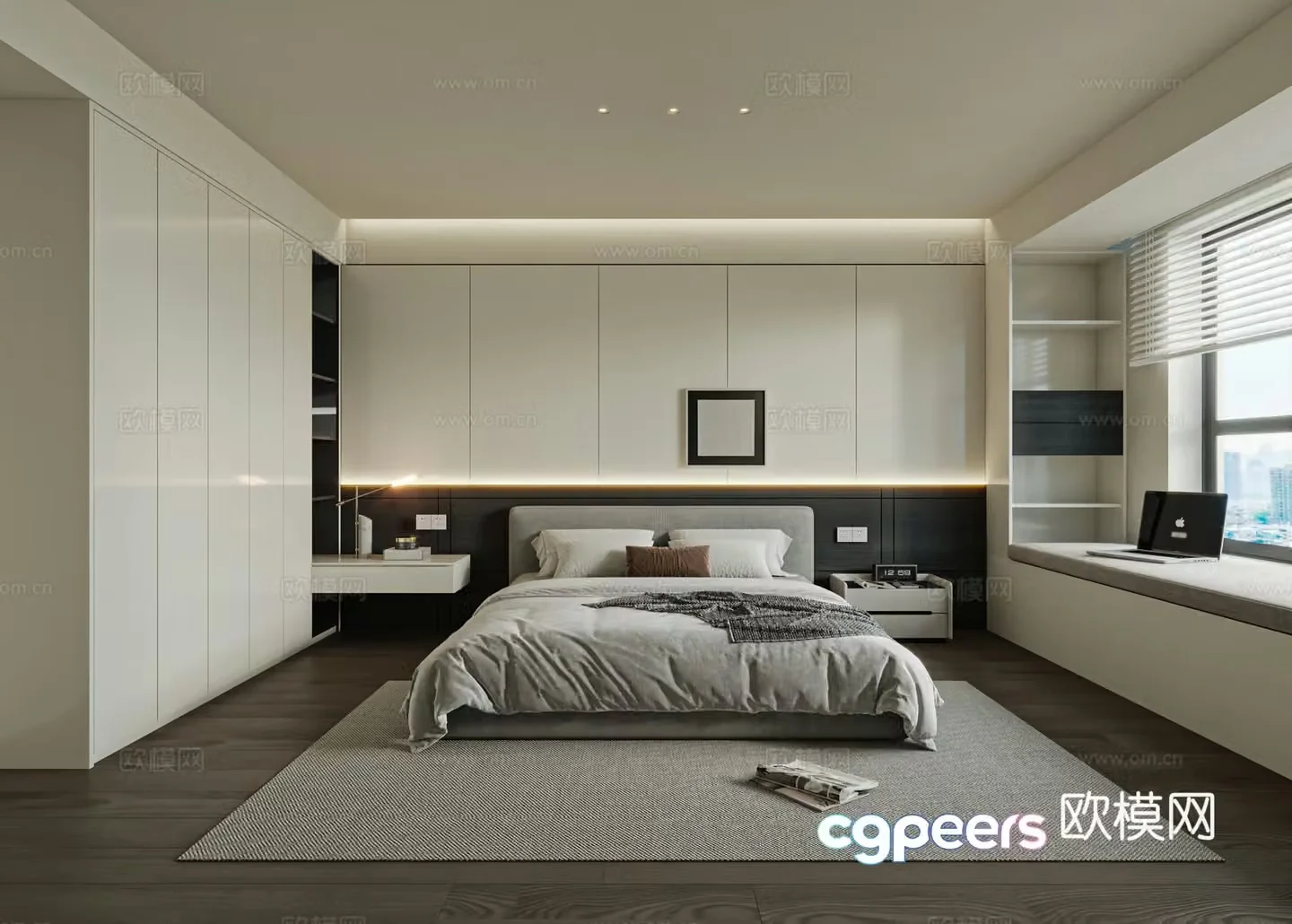 Modern bedroom 3d model