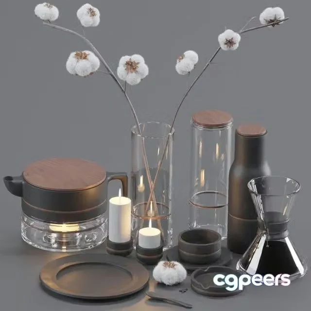 3ds Max Free – Coffee Decorative Set