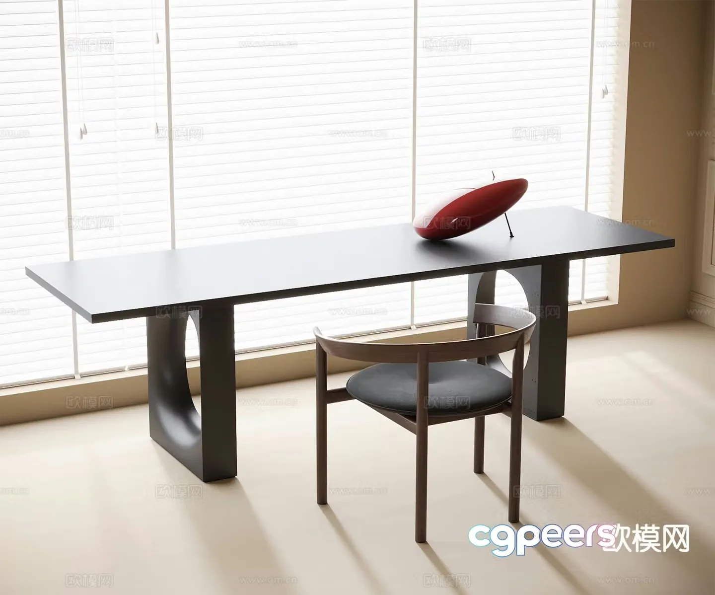 Modern desk chair 3d model