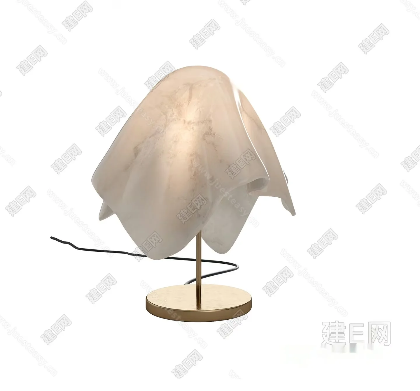 Gold Light Fixture 3D Model – 3434 – VRAY Render