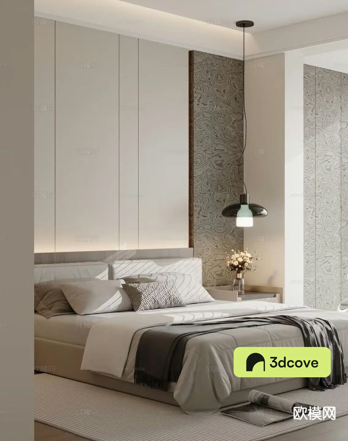 Modern double bed