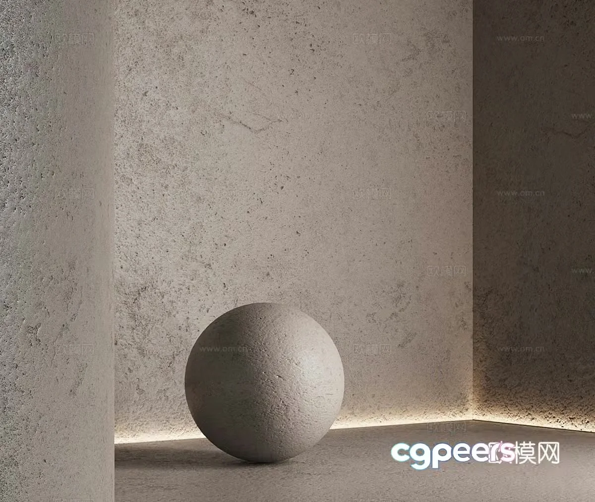 Microcement art paint 3d model