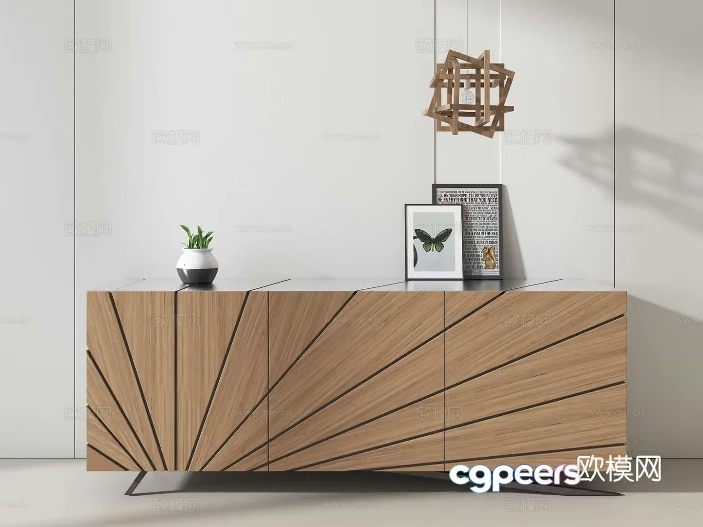 Entrance cabinet side cabinet side cabinet short cabinet 3d model