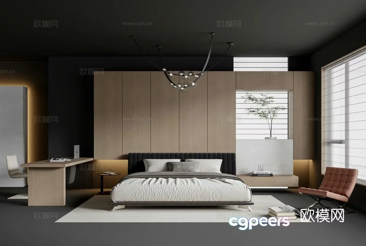 Modern bedroom 3d model