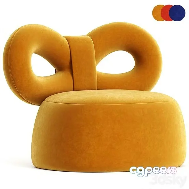 3ds Max Free – RIBBON Armchair By Qeeboo design Nika Zupanc