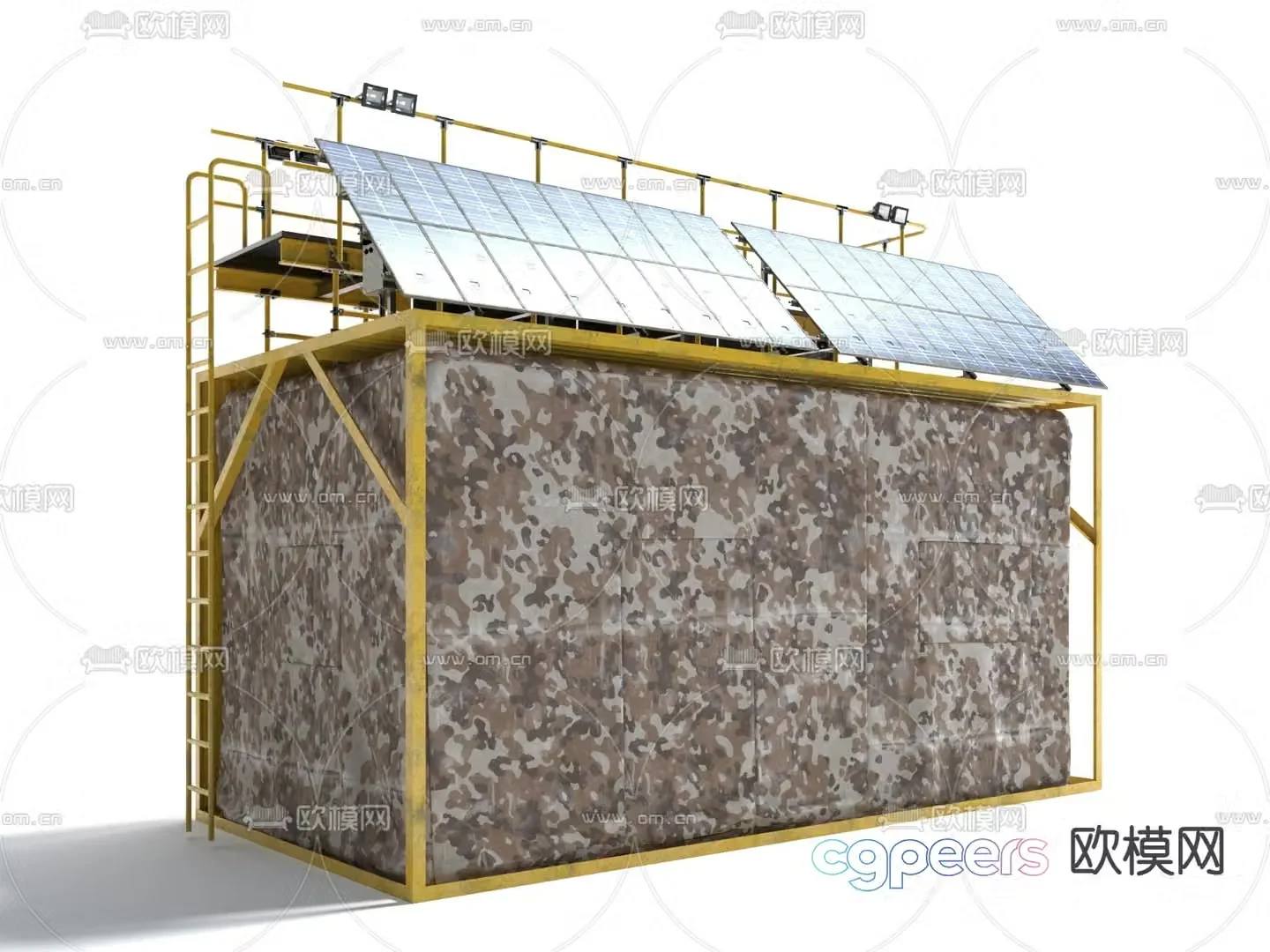 Tent tent awning greenhouse 3D model