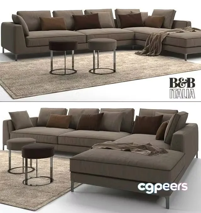 3ds Max Free – MAXALTO B&B ITALIA Lucrezia To Size Sofa