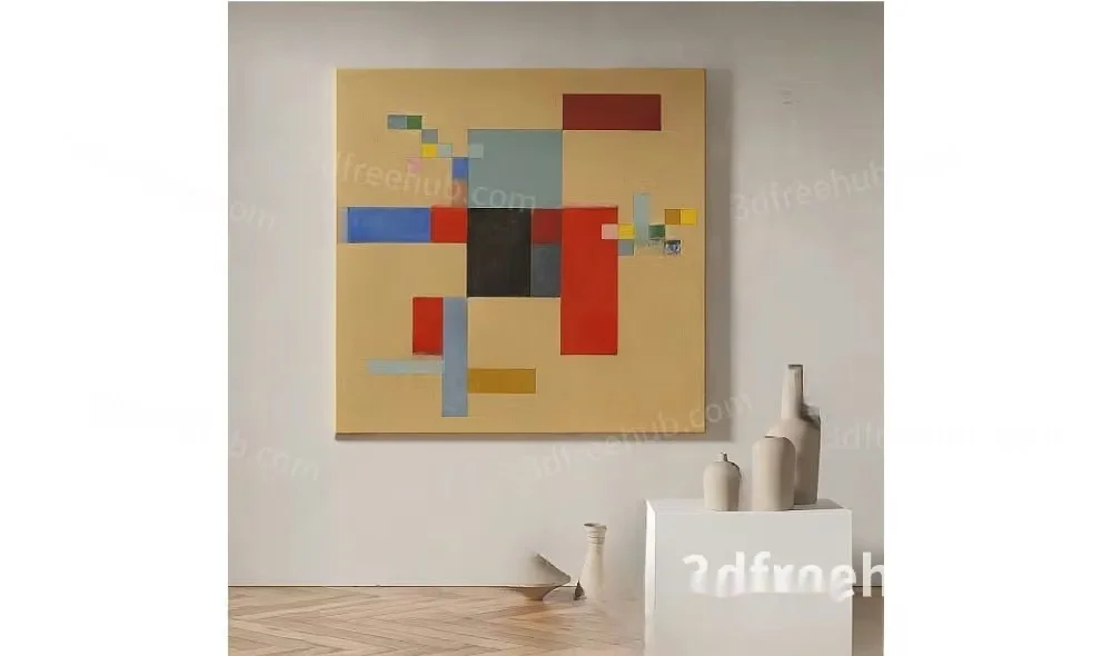 Abstract Artwork 3D Model – 21594 – VRAY Render