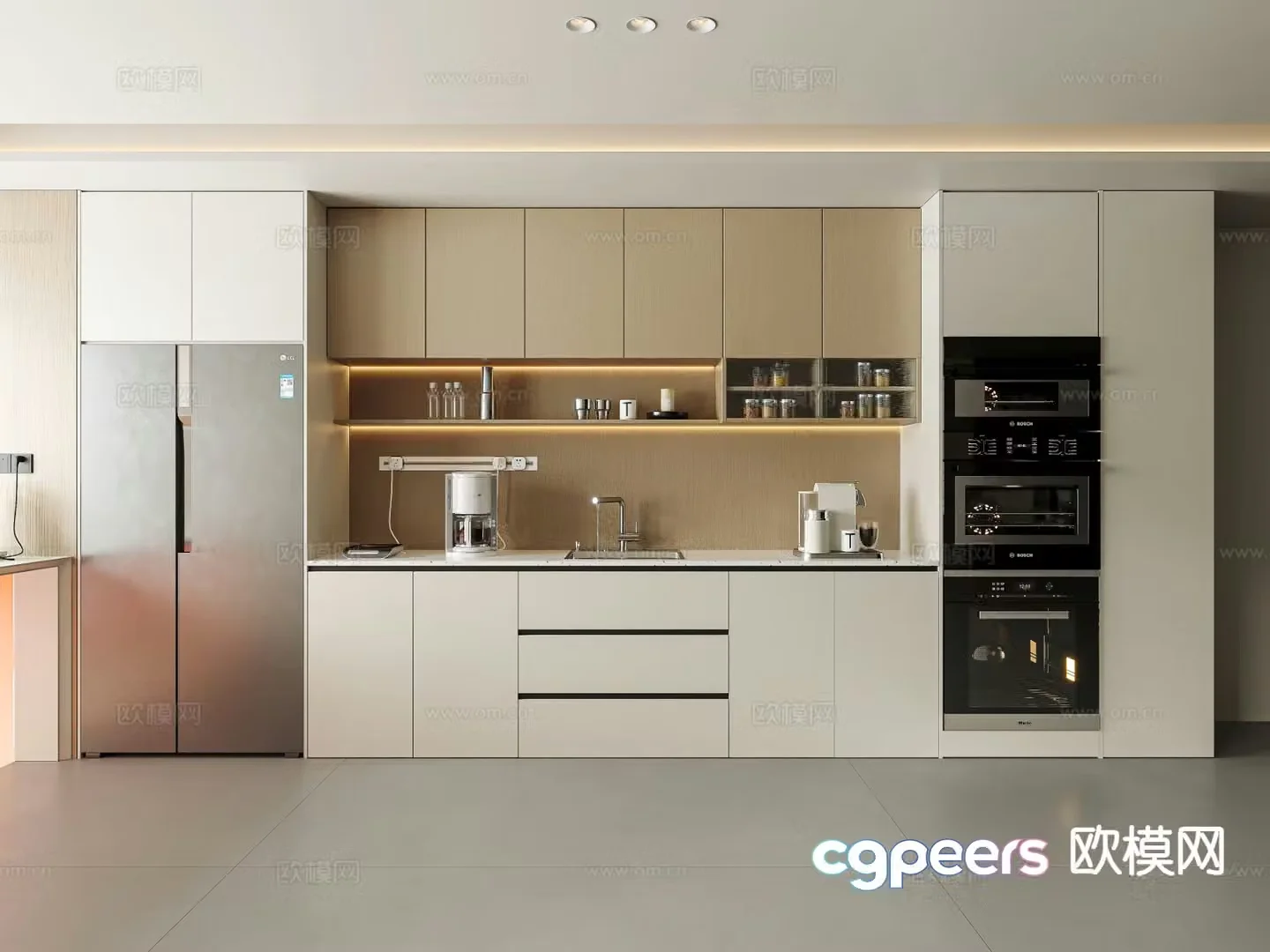 Modern sideboard 3d model