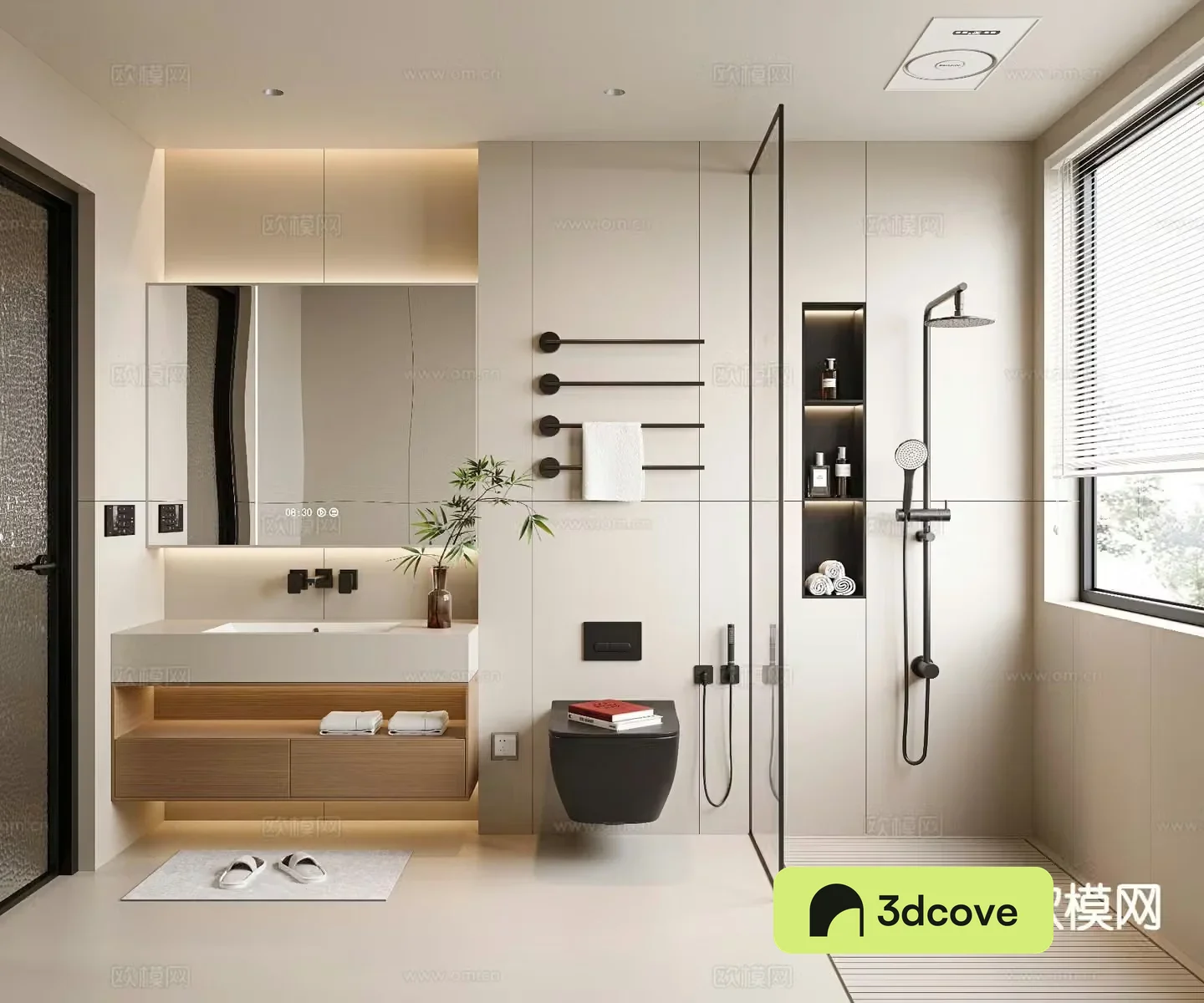 Cream style bathroom