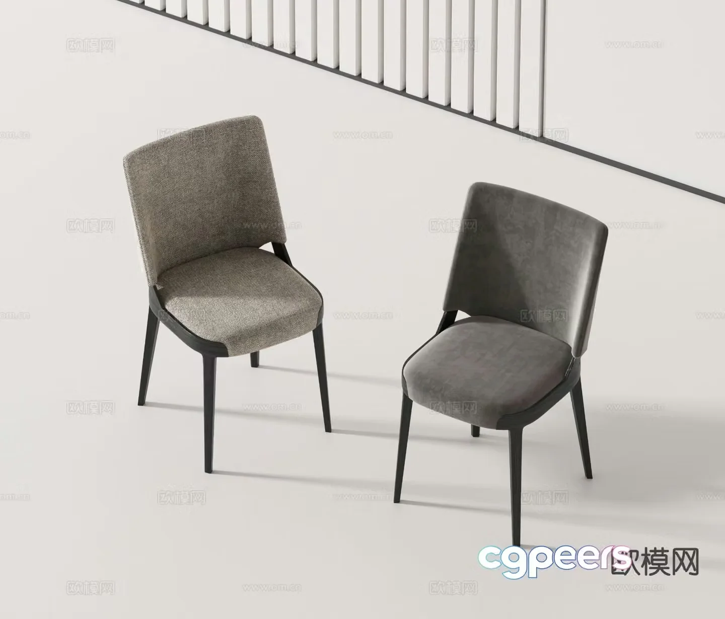 Modern chair dining chair 3d model