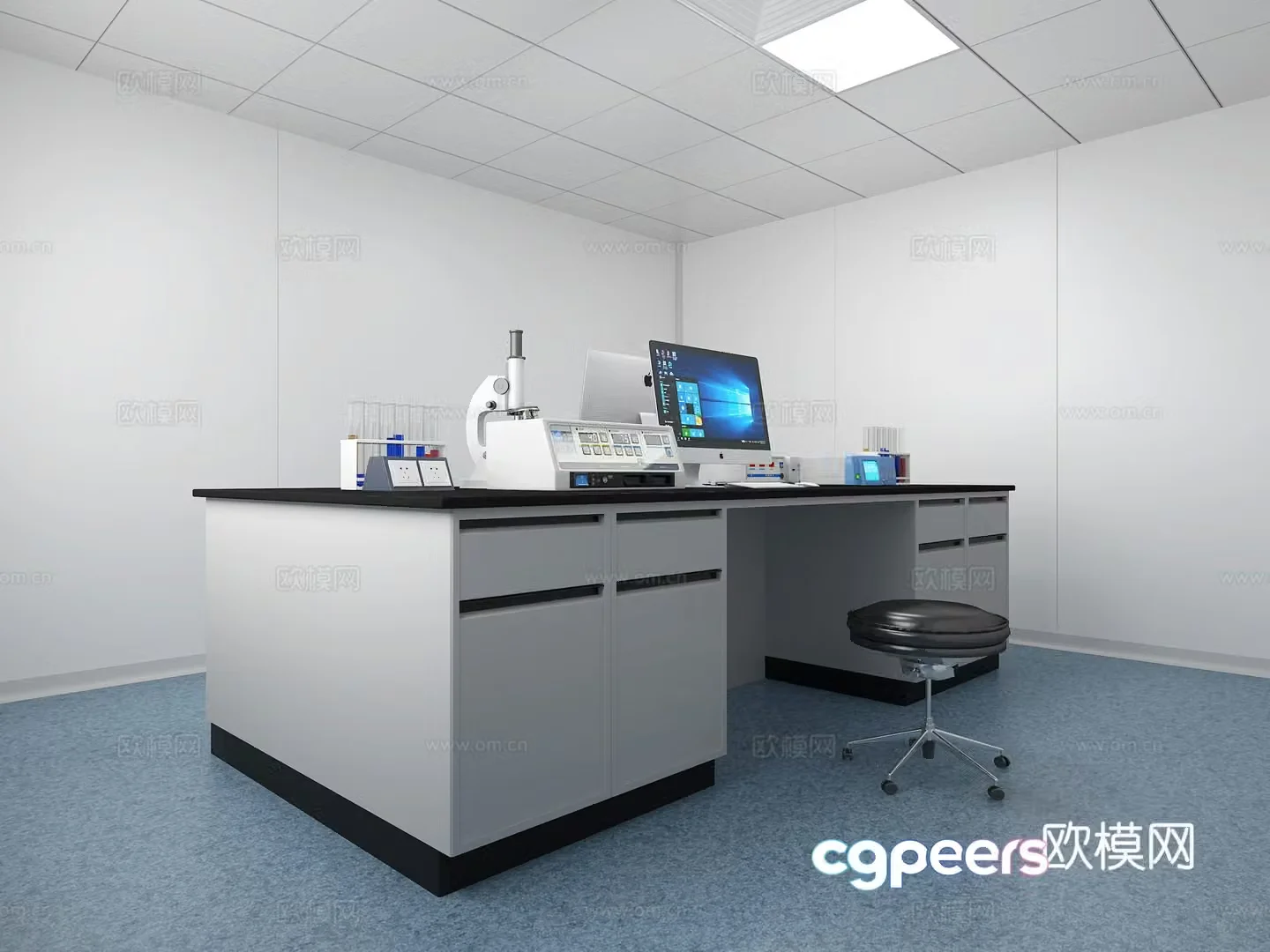 Modern laboratory 3d model