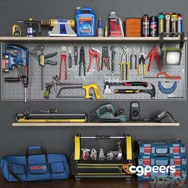 3ds Max Free – Garage tools set 005