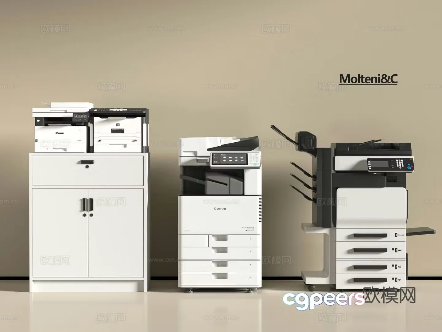 Modern printer 3d model