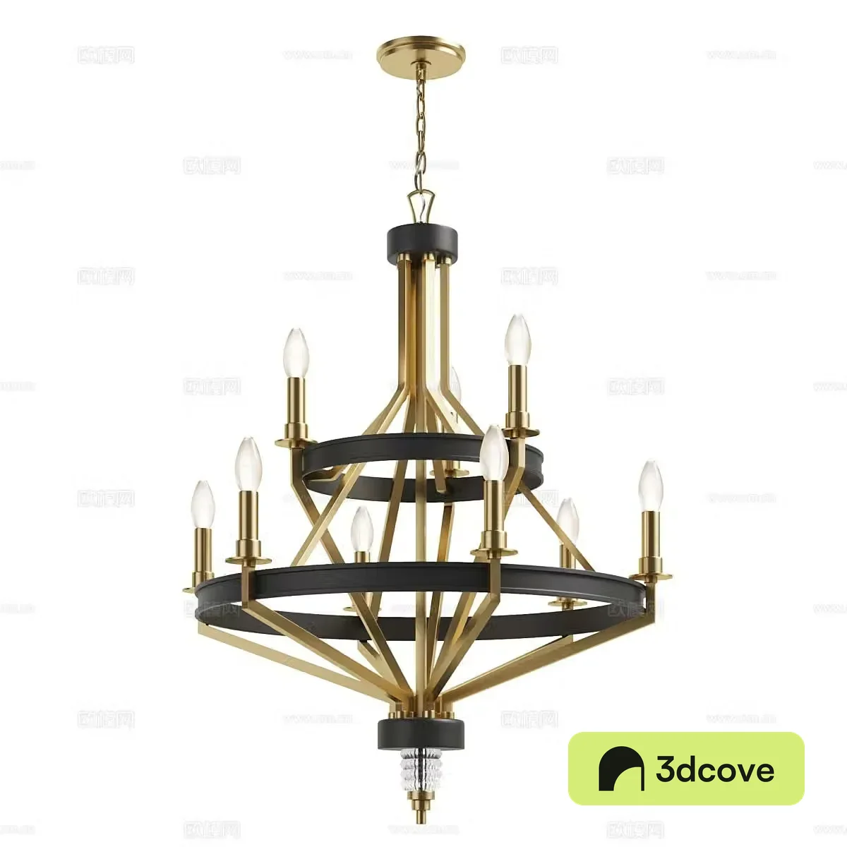 American chandelier Double-layer chandelier