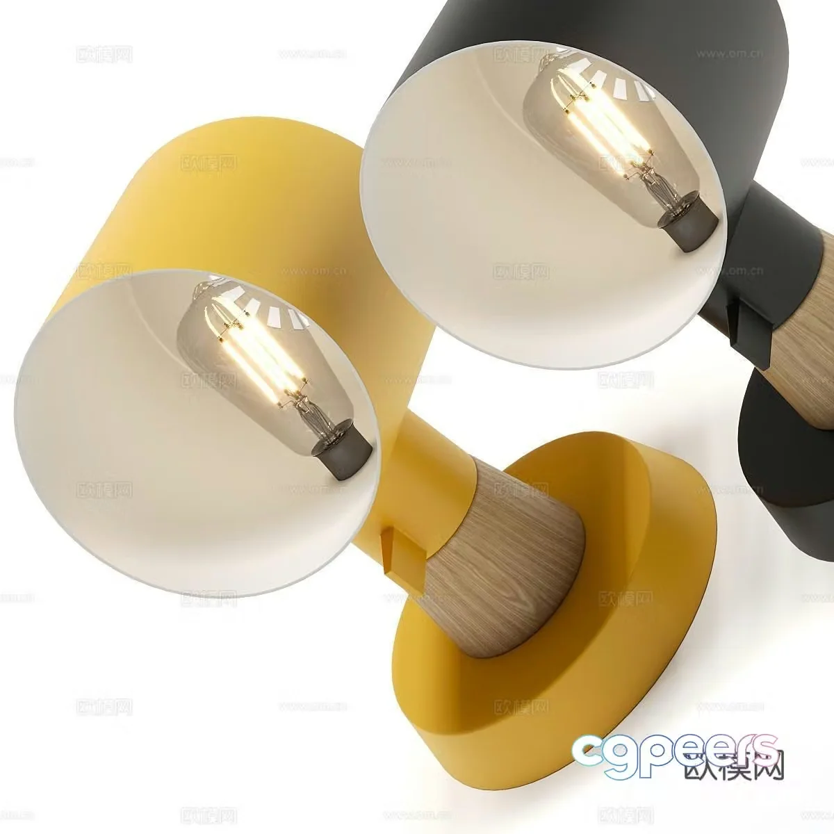 Normann Nordic wall lamp Modern wall lamp Simple wall lamp Reading wall lamp 3D model