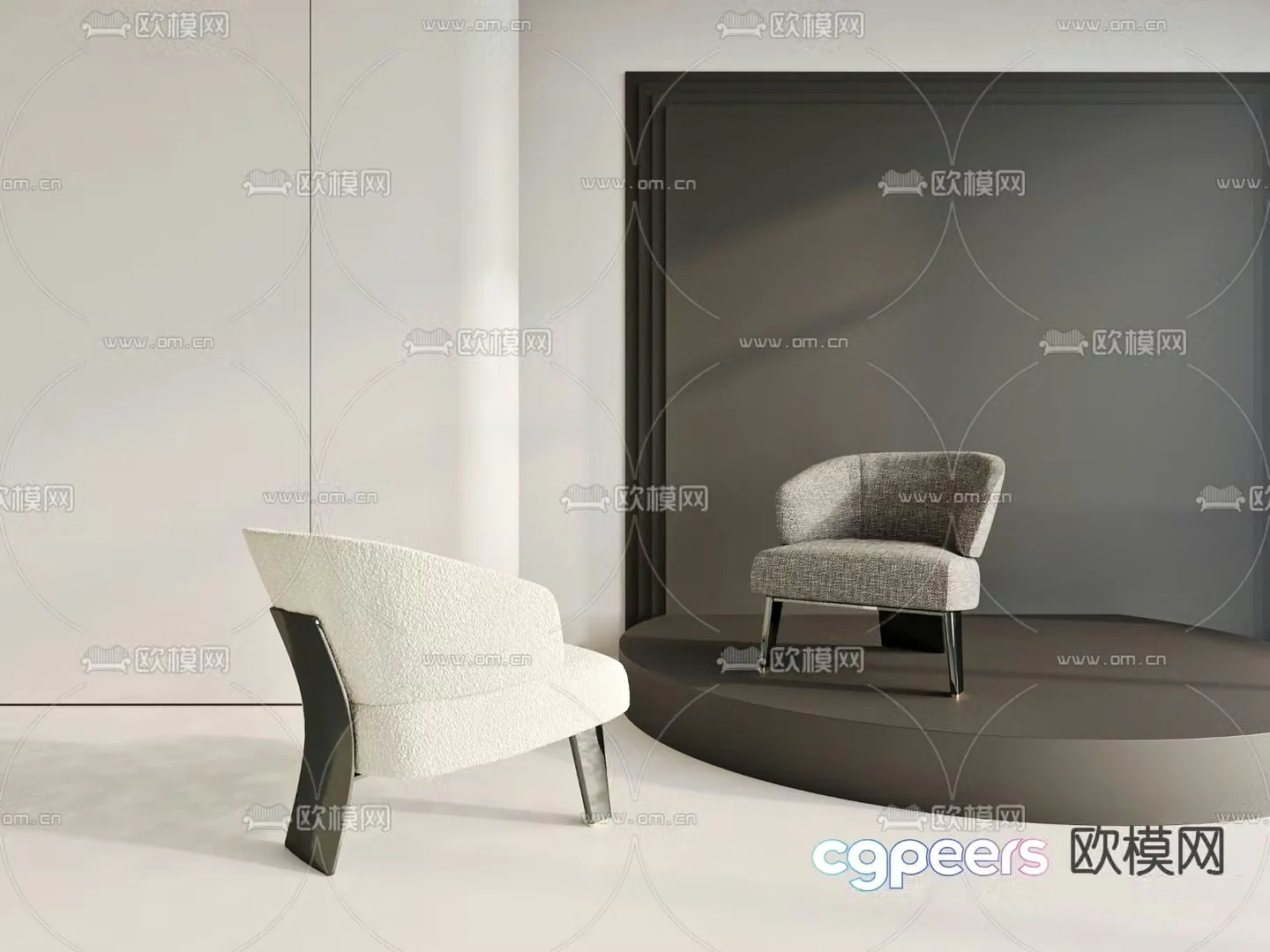 Modern lounge chair 3d model